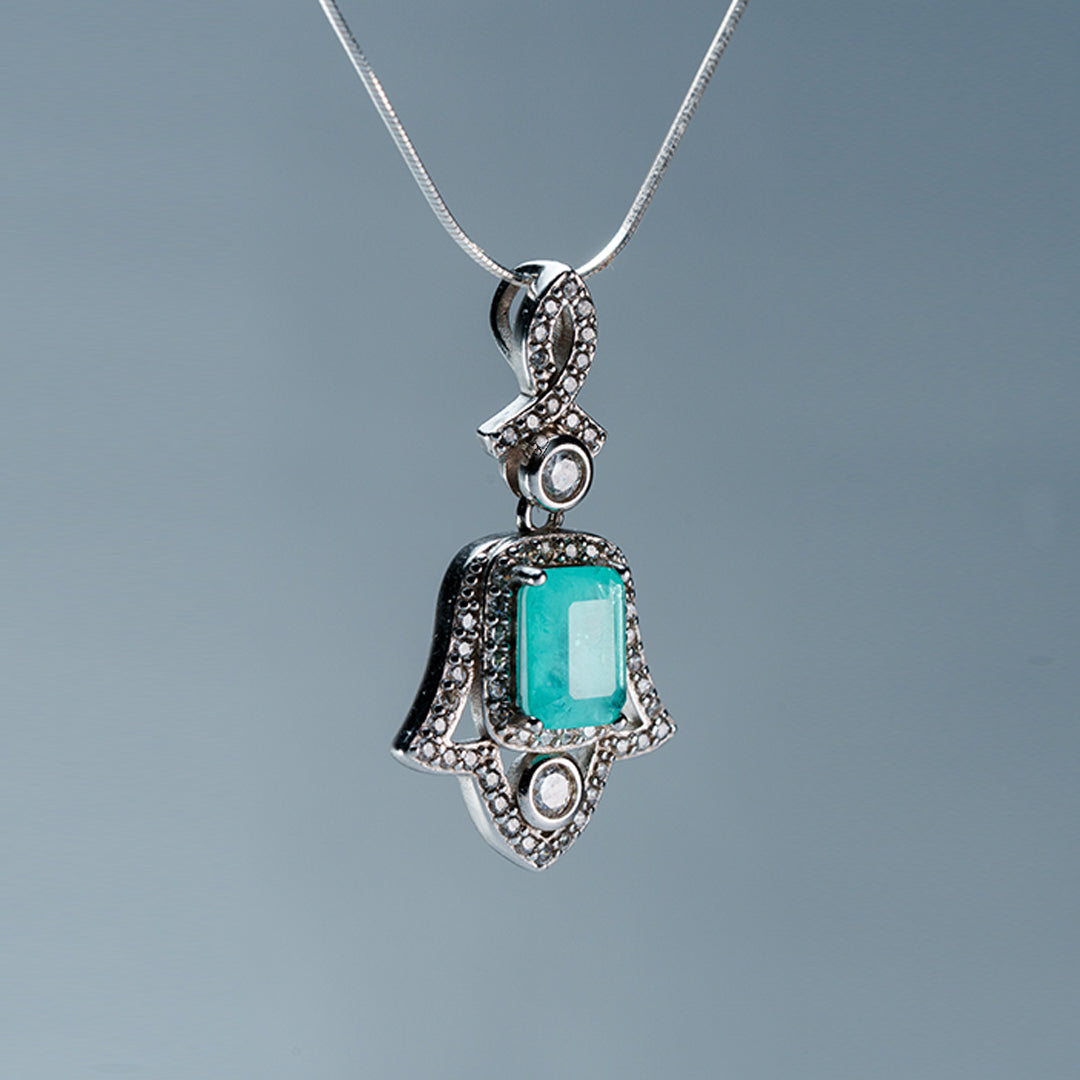 Artistic view Amulet of Light pendant emphasizing strength, balance and positive energy
