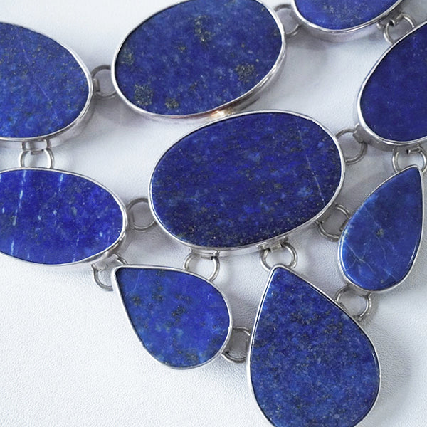 Back view Deep Sky necklace showing clasp construction and 150-gram substantial weight