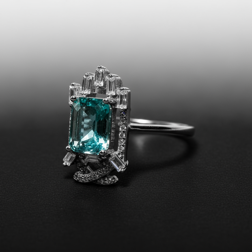 Final view Emerald Portal ring highlighting authentic self-expression and purposeful design