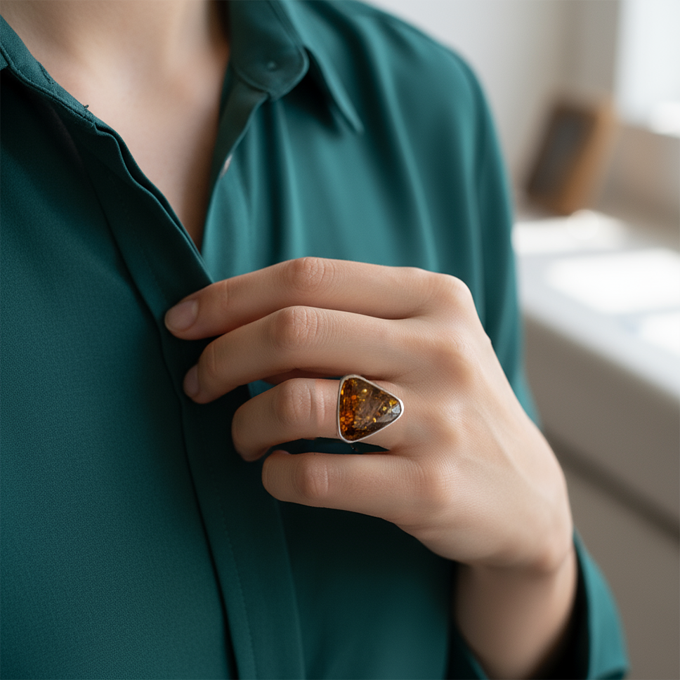 Artistic view Eternal Rose ring emphasizing sacred beauty and eternal essence