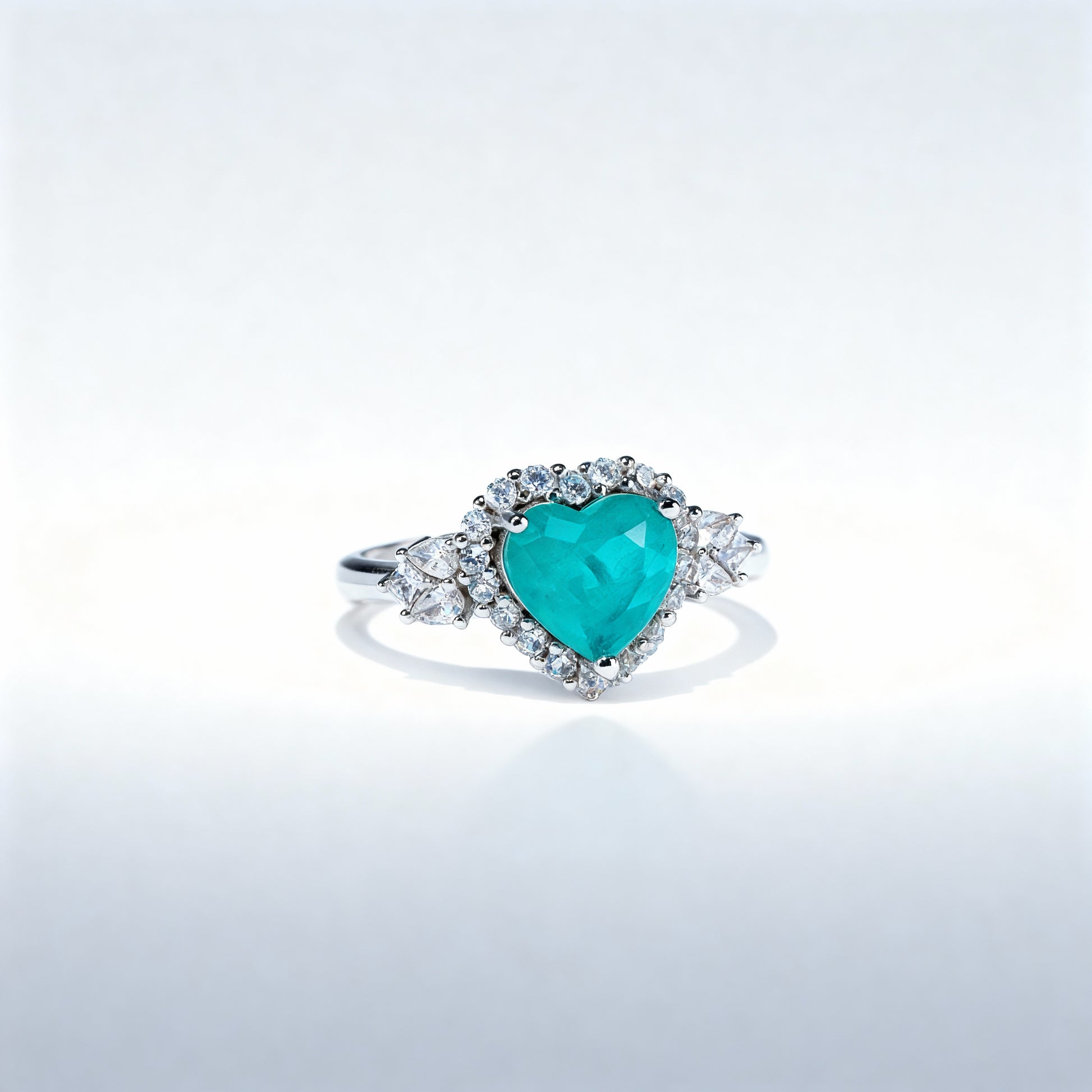 Artistic view Heart of Gaia ring emphasizing earth energy and healing properties