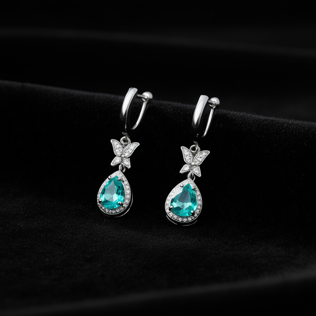 Artistic view Metamorphosis earrings emphasizing transformation symbolism and elegant design
