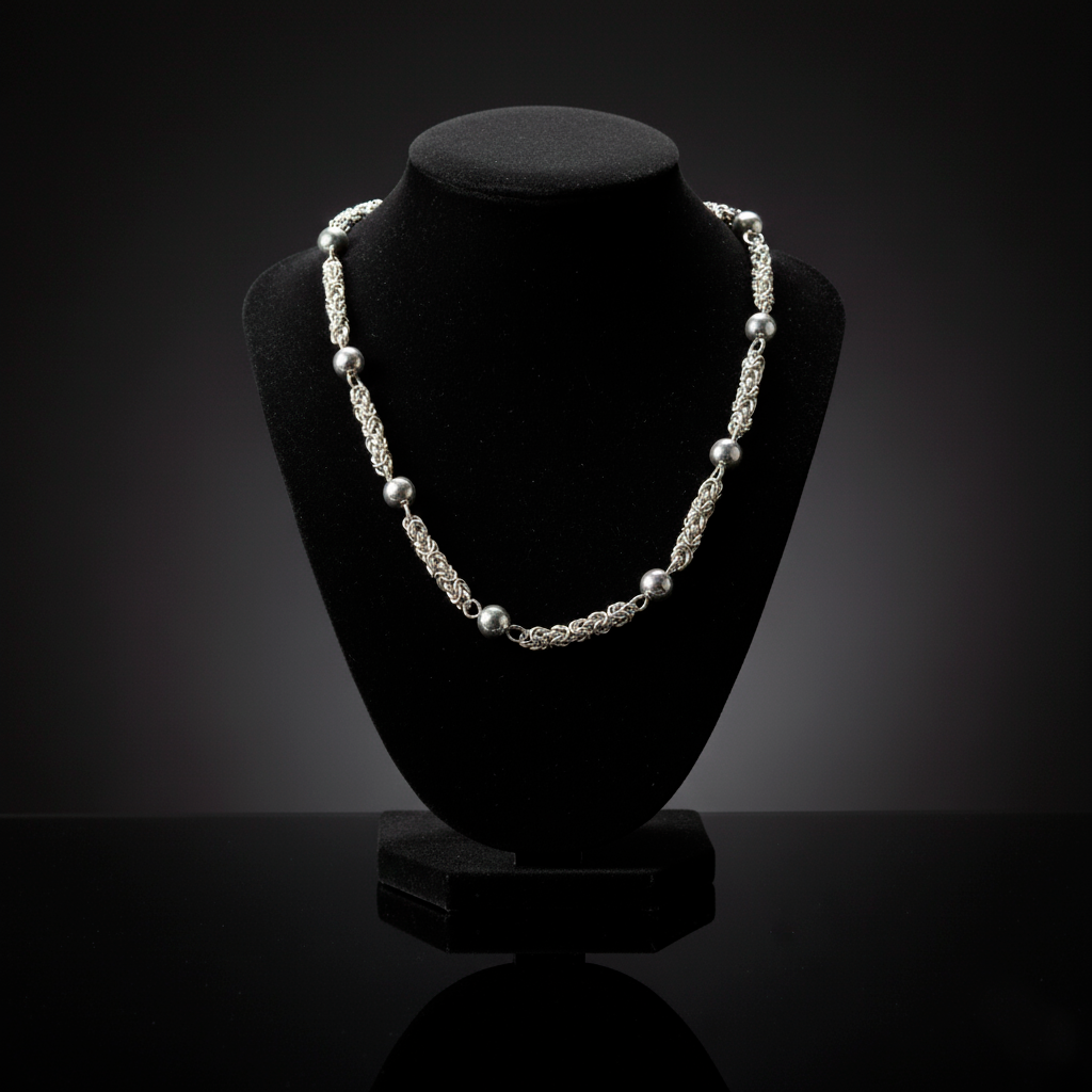 Close-up Moon Path bracelet showing link precision and harmonious design