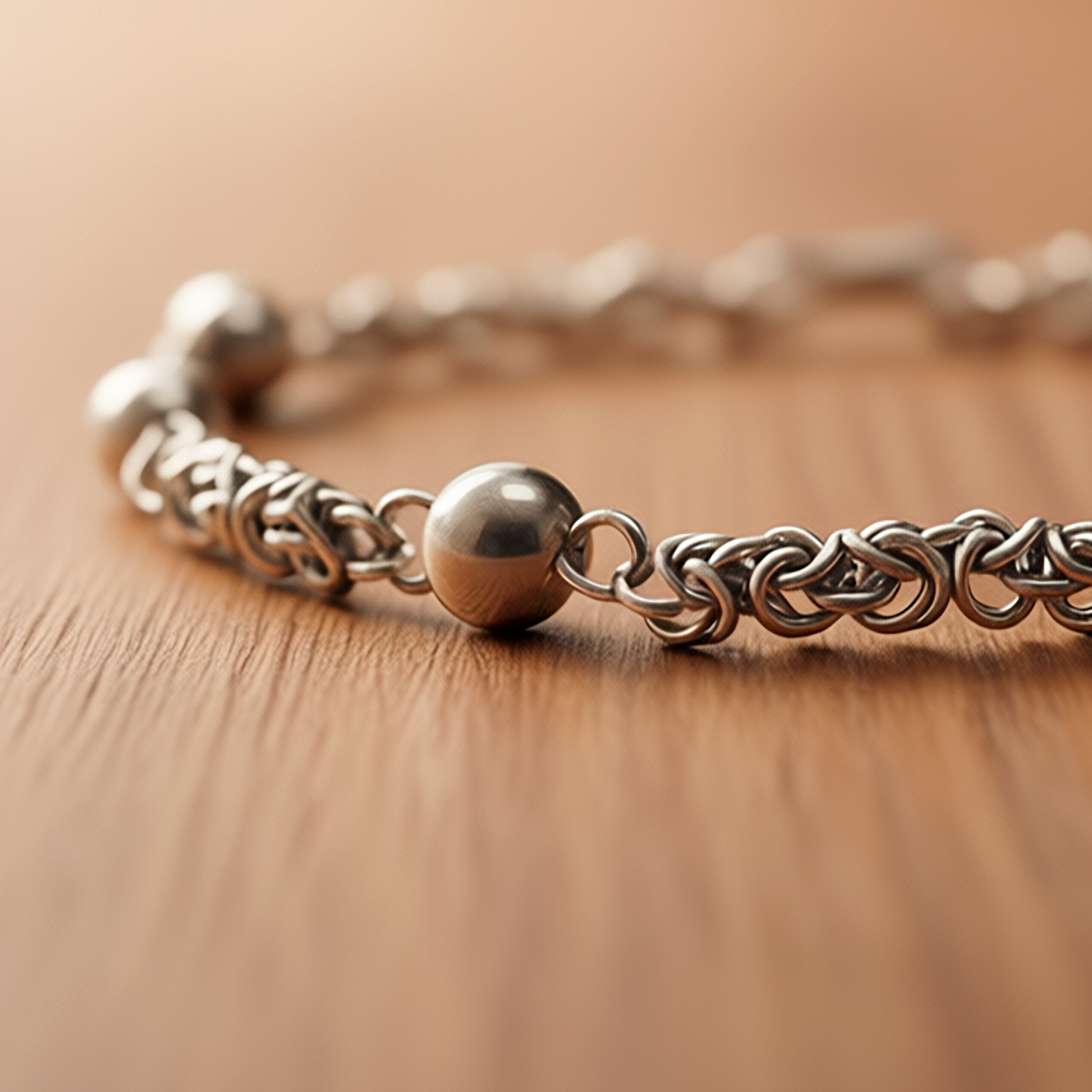 Close-up detail Moon Path bracelet showing clasp mechanism and secure comfortable fit design