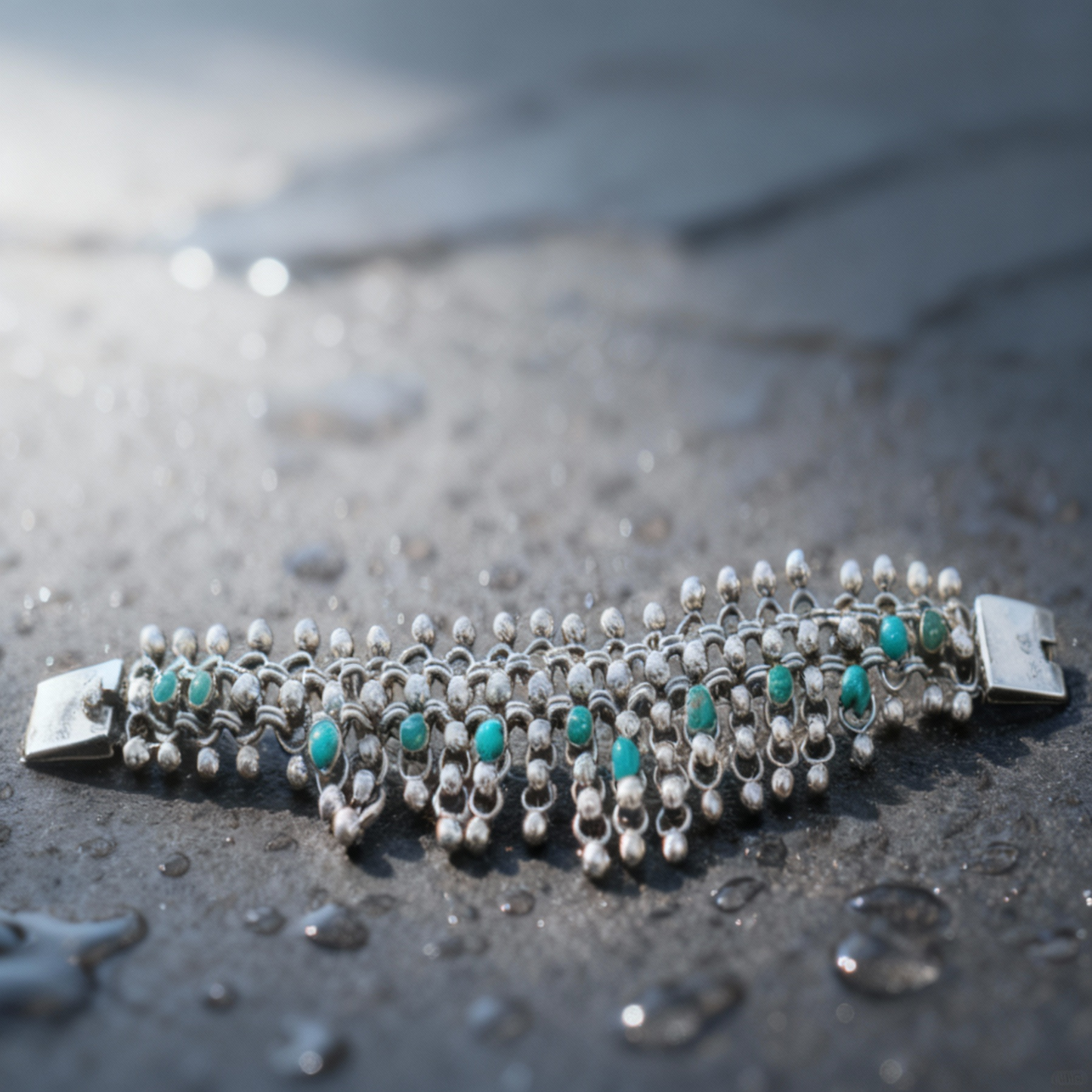 Artistic view Vintage Silver Set emphasizing William Spratling design and Mexican heritage