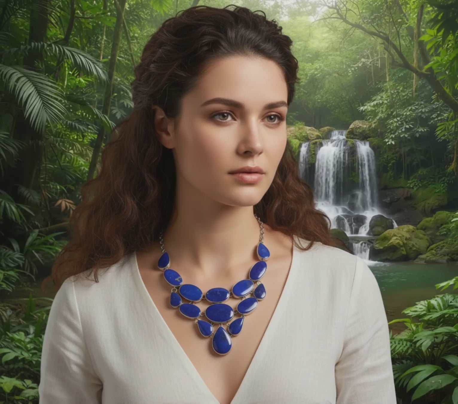 Deep Sky sterling silver and lapis lazuli necklace - product showcase video
