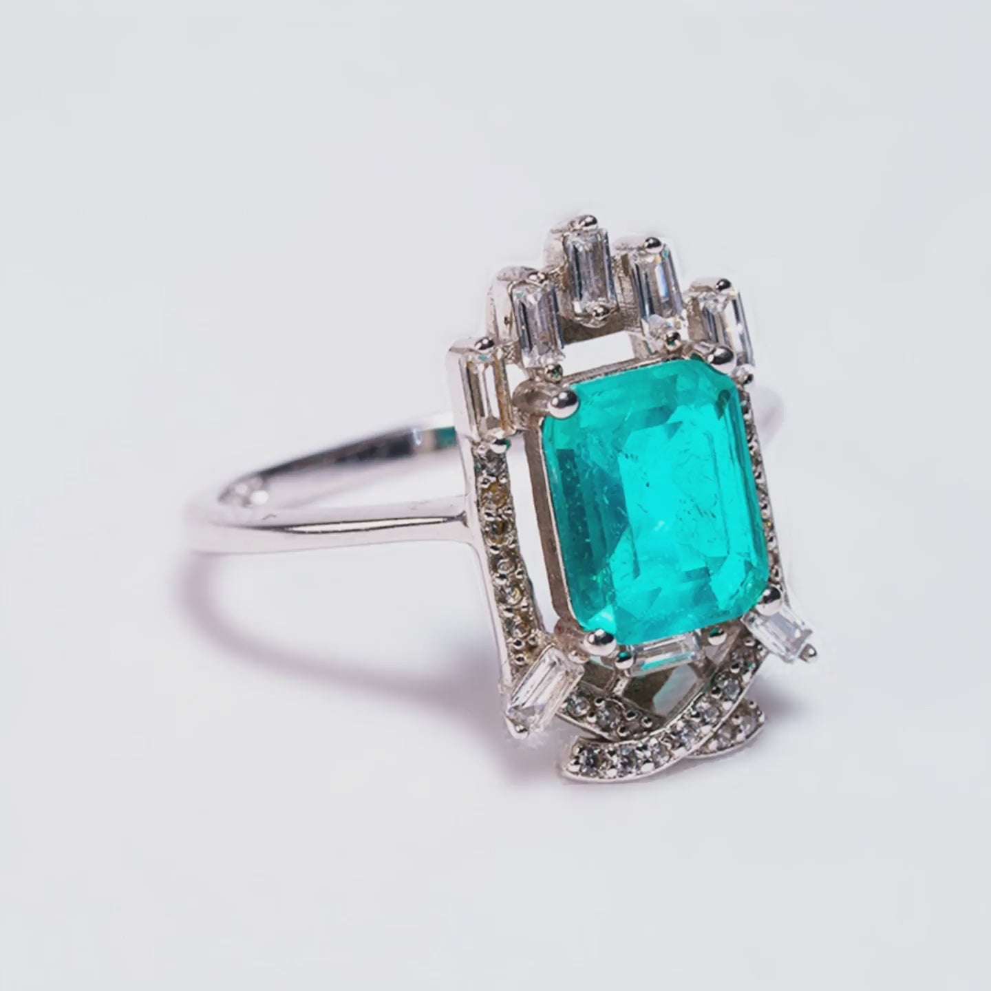 Video: Emerald Portal ring at angle showing mystical beauty and symbolic meaning