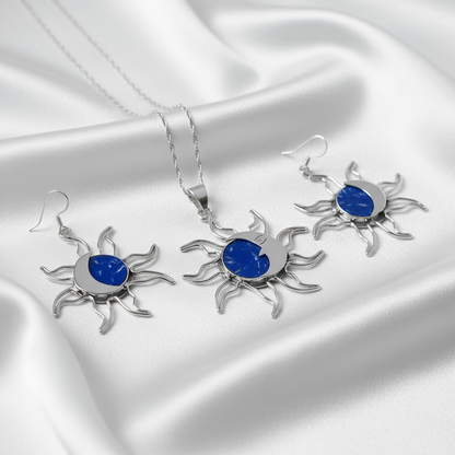 Blue Fire set at angle showing transformative energy and light symbolism
