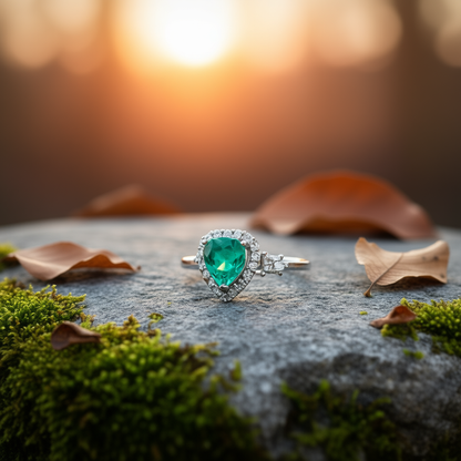 Final view Heart of Gaia ring highlighting body-soul balance and subtle beauty
