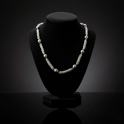 Close-up Moon Path bracelet showing link precision and harmonious design